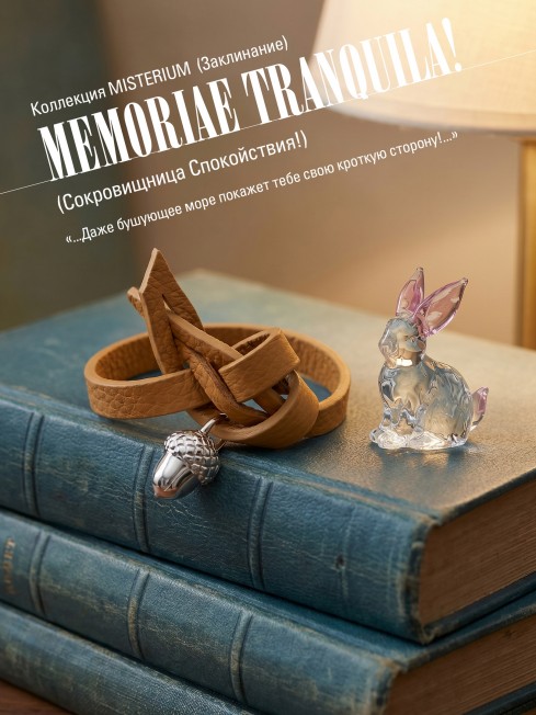 Ремешок на сумку-БРАСЛЕТ-Брелок Унисекс Ag-MEMORIAE TRANQUILA!